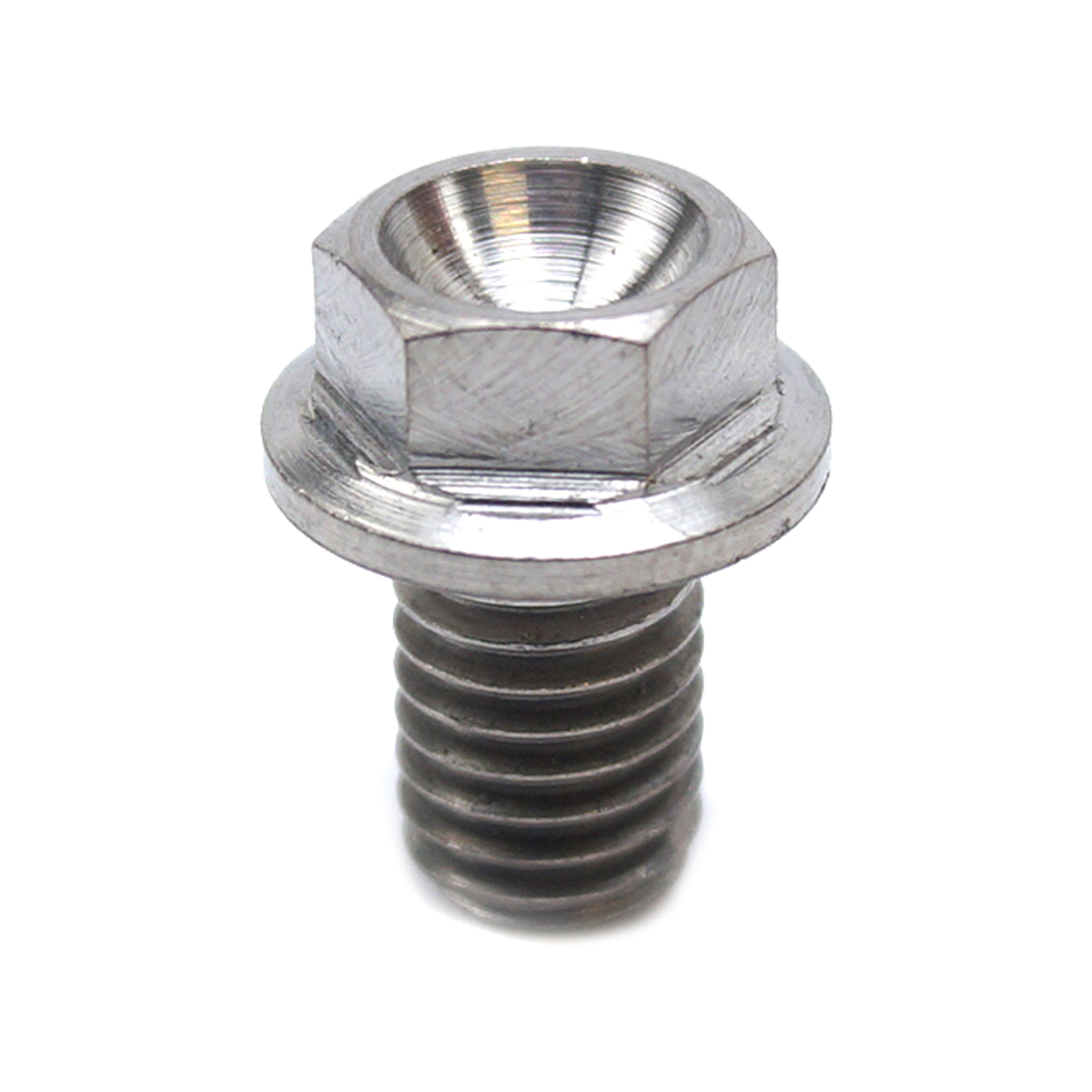 TITANIUM GR5 BOLT M8 x 12mm EACH, FLANGE OD: 14mm / HEX SIZE: 10mm, /