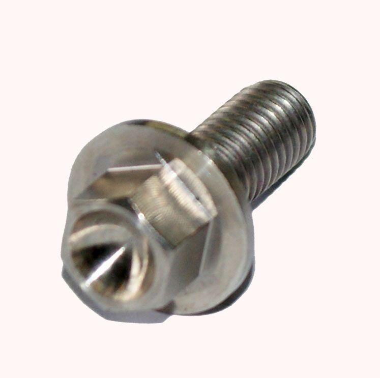 TITANIUM GR5 BOLT M8 x 20mm EACH, FLANGE OD: 17mm / HEX SIZE: 10mm, /
