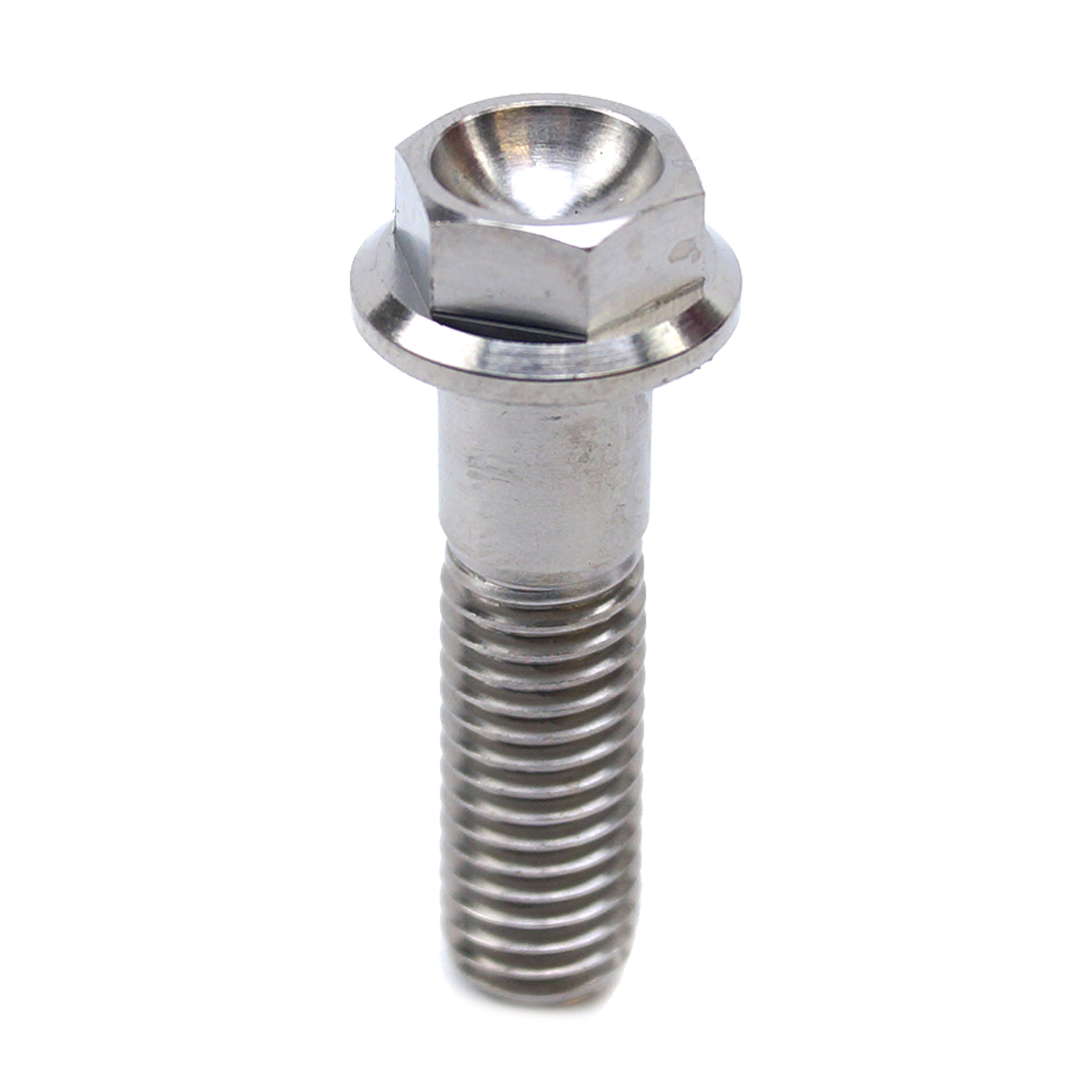 TITANIUM GR5 BOLT M8 x 30mm EACH, FLANGE OD: 14mm / HEX SIZE: 10mm, /