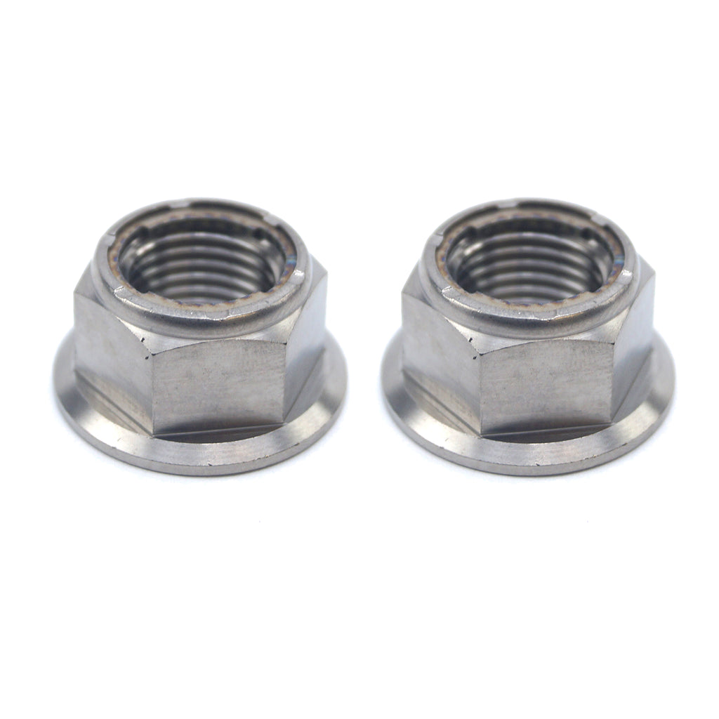 GR5 M12x1.25mm LOCK NUT PK2, Ti-GR5 INSERT LOCK FLANGE NUT, / OEM HONDA 90305-KRN-A30