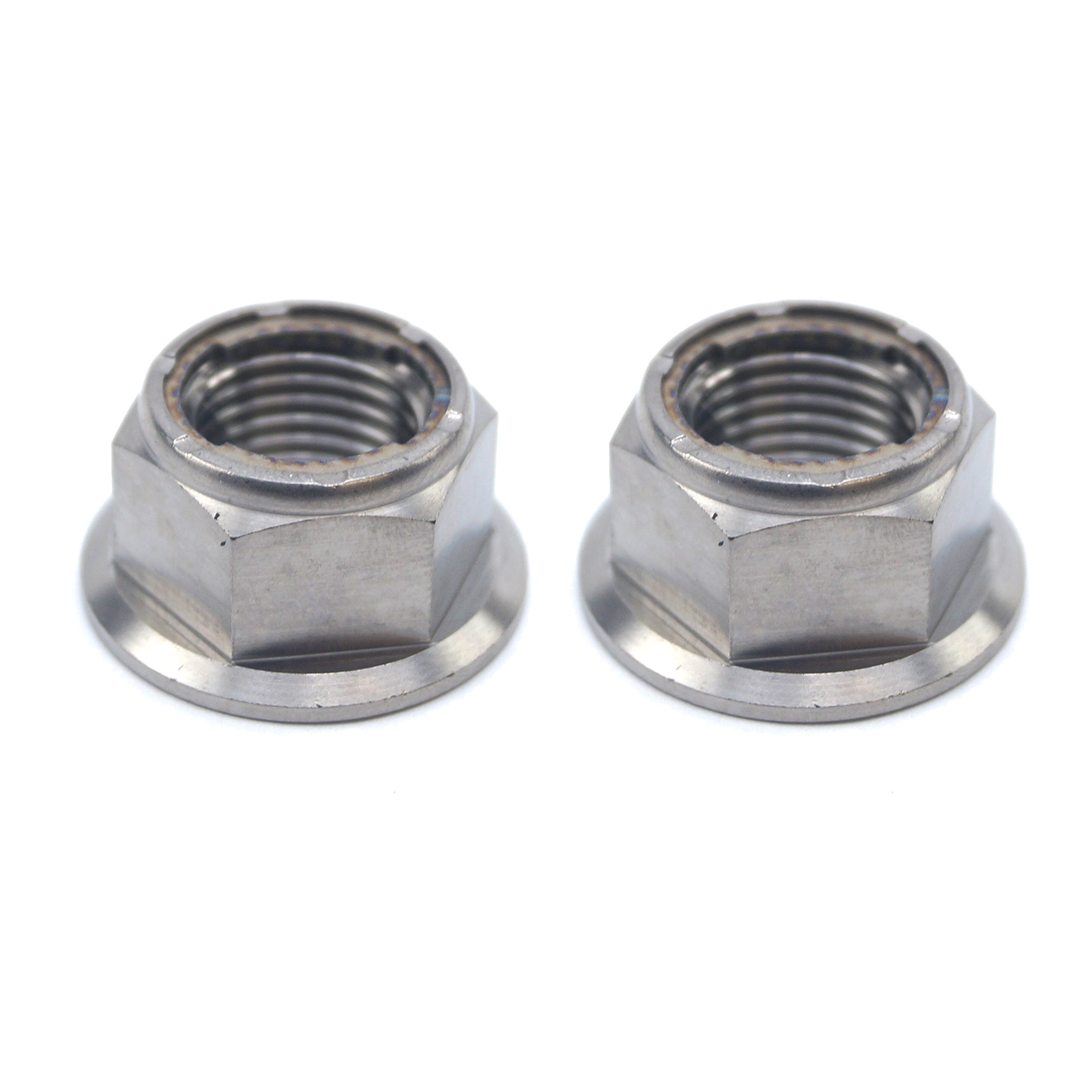 GR5 M12x1.25mm LOCK NUT PK2, Ti-GR5 INSERT LOCK FLANGE NUT, / OEM HONDA 90305-KRN-A30