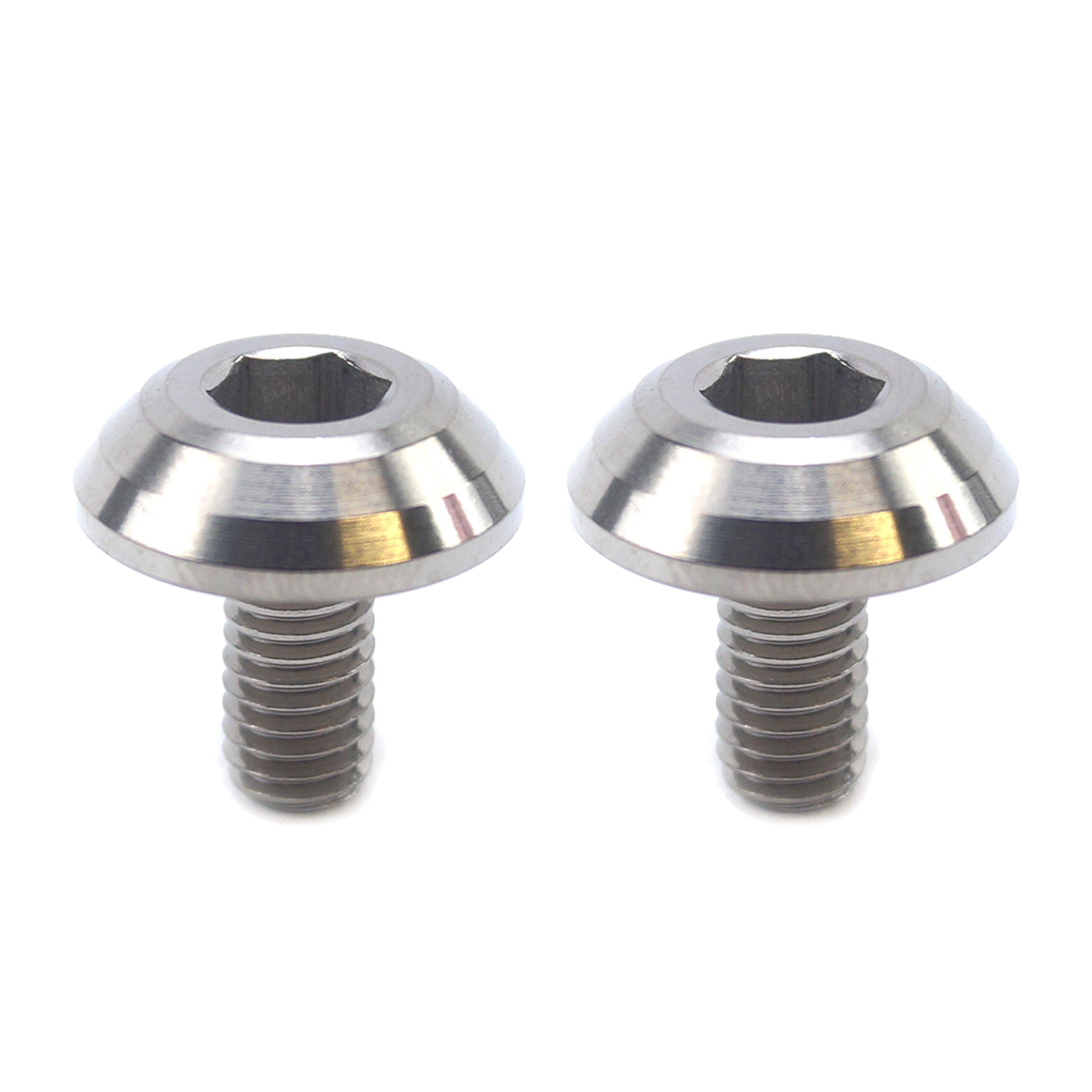 TITANIUM GR5 PANEL BOLT M6X12mm, PACK OF 2 / METRIC COARSE