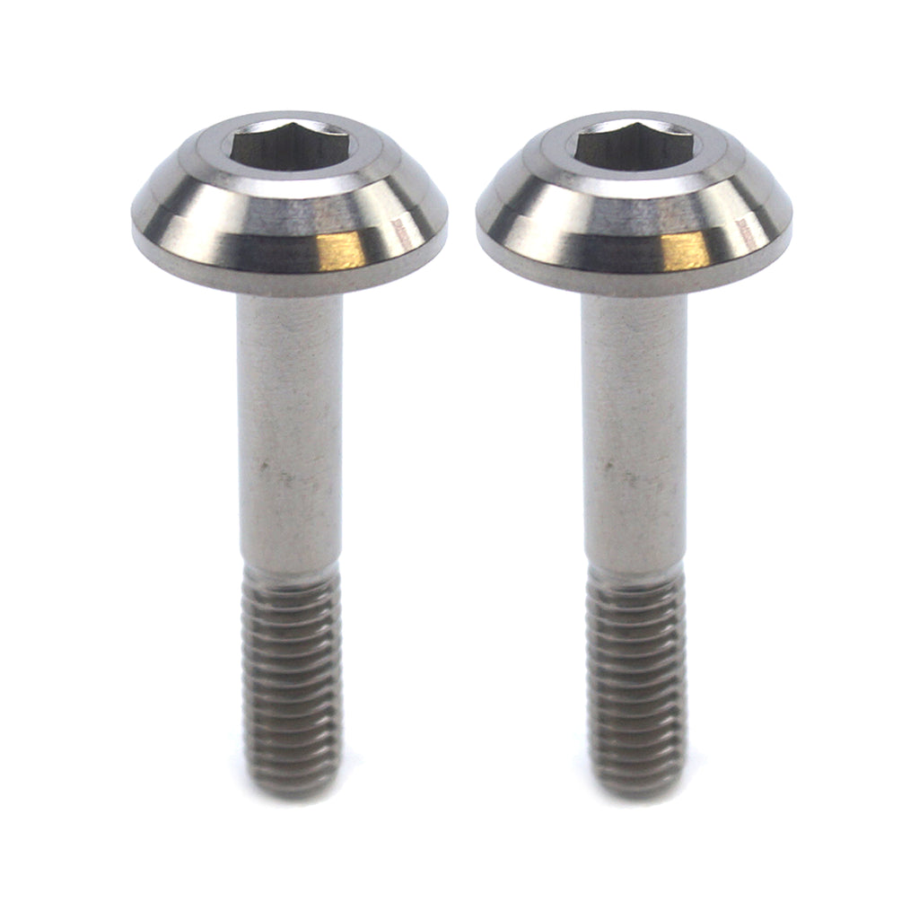 TITANIUM GR5 PANEL BOLT M6X35mm, PACK OF 2 / METRIC COARSE