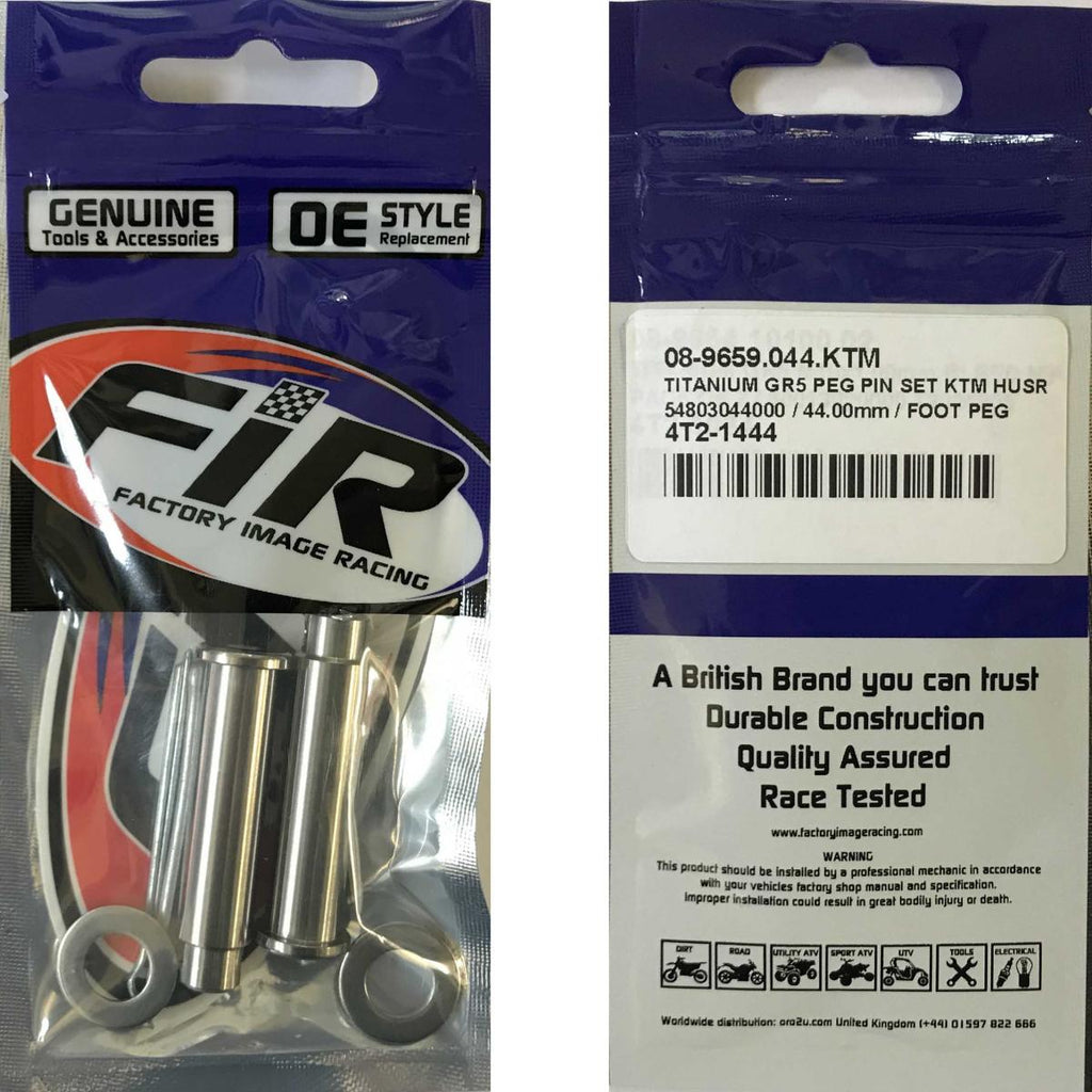 TITANIUM GR5 PEG PIN SET KTM HUSR HUSQ, 54803044000 / 44.00mm / FOOT PEG, / HUSQVARNA HUSABERG