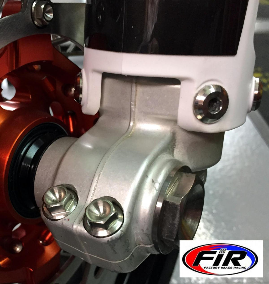 FORK COVER BOLTS KTM SET OF 6, TITANIUM GRADE 5 / OEM PART NO: 59001092050