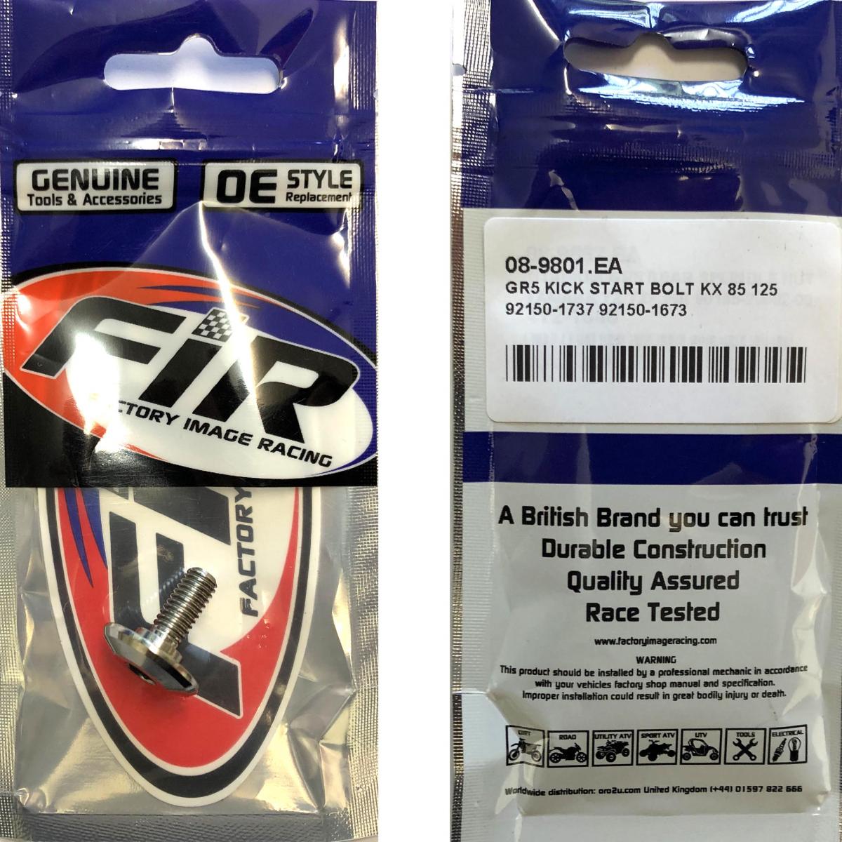 GR5 KICK START BOLT KX 85 125, OEM REF 92150-1737 92150-1673