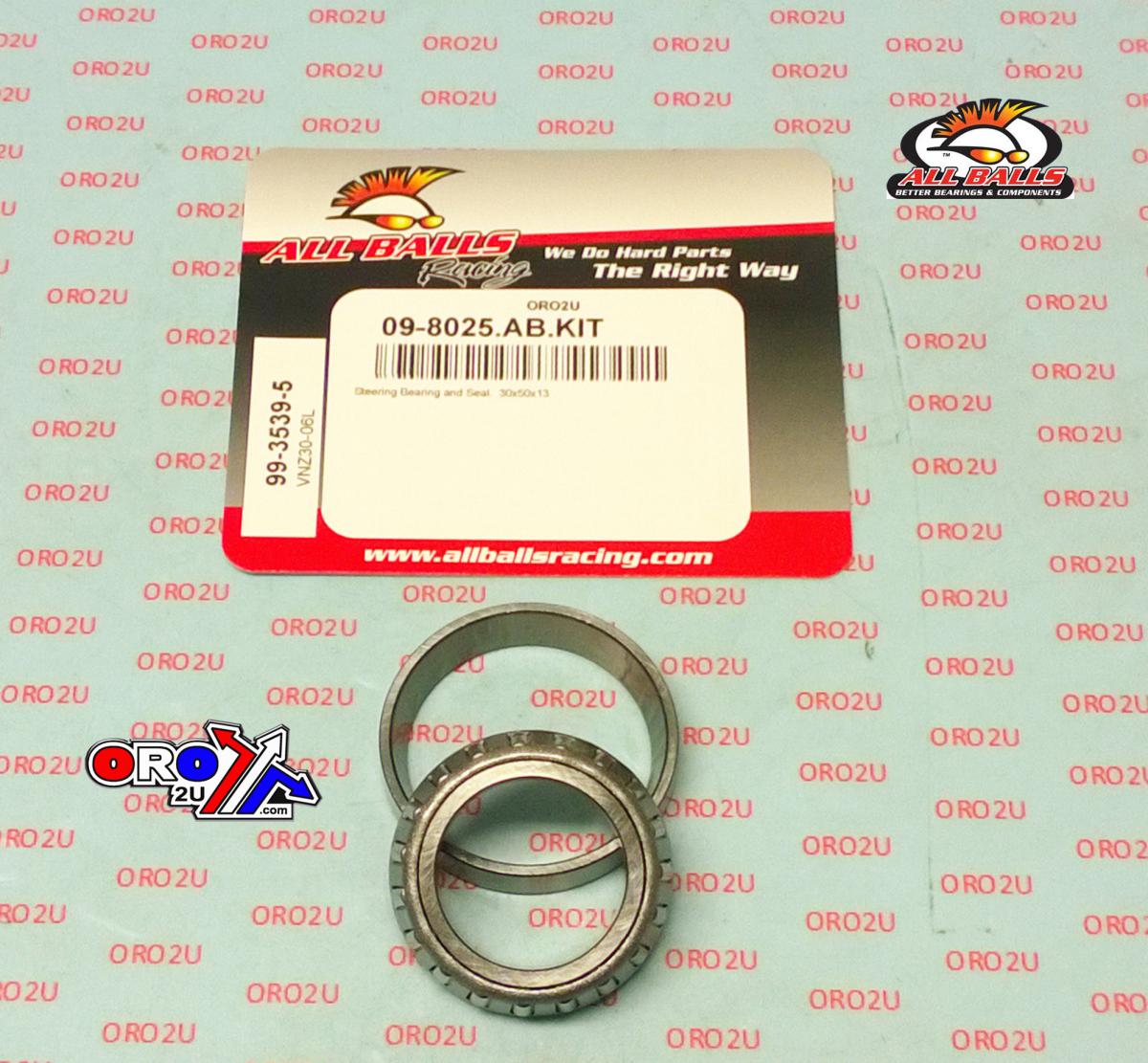 BEARING TAPER & SEAL KIT, ALLBALLS 99-3539-5, 30x50x13