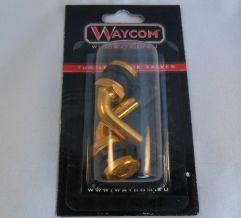 BOLT ON VALVE 90' PVR32 GOLD, WAYCOM 007021 (SOLD AS A PAIR)