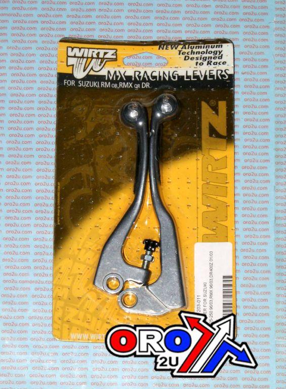 LEVER BLADE SET GRIP BLACK RM, WIRTZ 203-011 CLUTCH & BRAKE