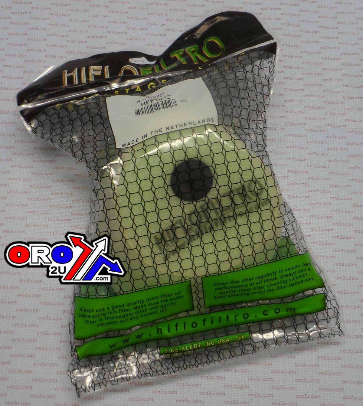 AIR FILTER 00-01 CR125 CR250, HIFLO HFF1013 HONDA MX