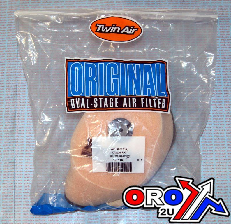 AIR FILTER KXF250 RMZ250 04-05, TWINAIR 115118FR BACKFIRE