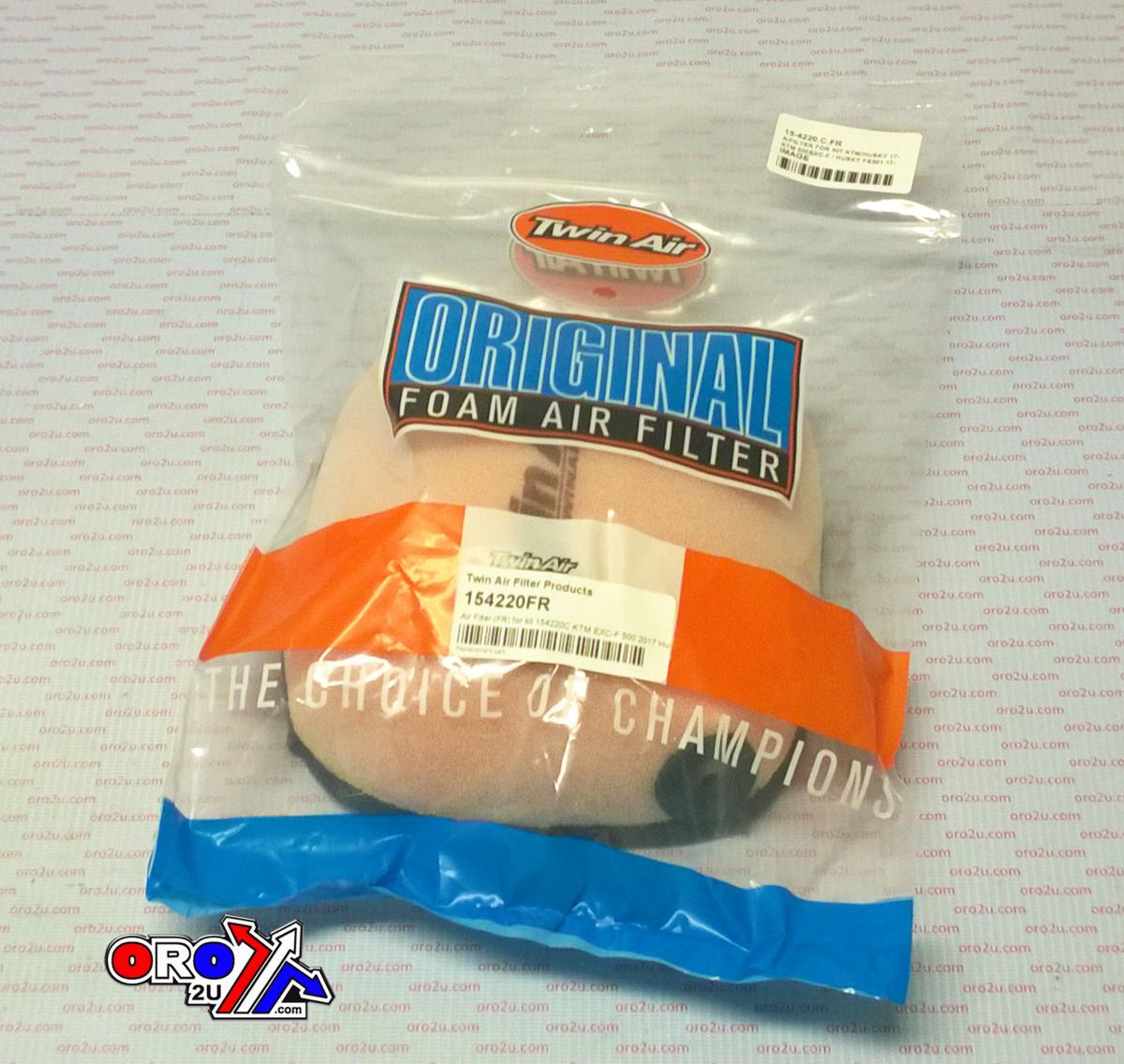 A/FILTER FOR KIT KTM/HUSKY 17-2018, KTM 500EXC-F / HUSKY FE501 17-, TWIN AIR 154220FR