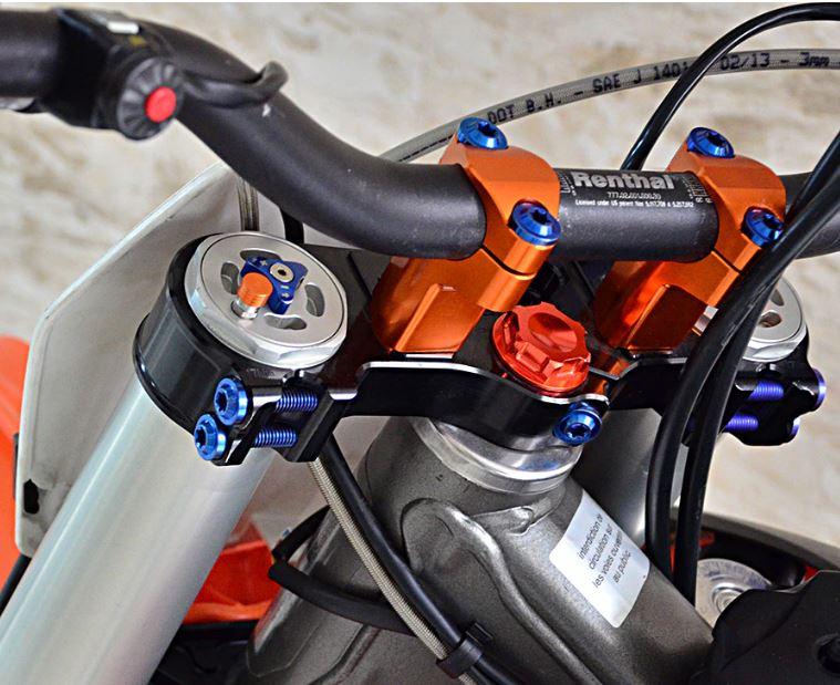 28.6mm Handlebar Clamp 52mm Risers Bar Mount In Black for KTM Gas Gas BETA Husqvarna
