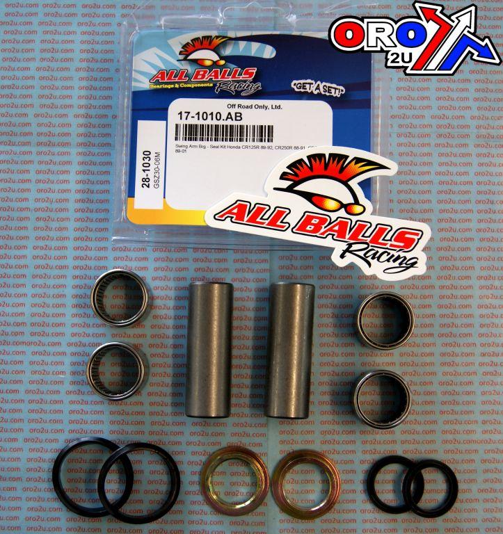 SWINGARM BEARING KIT ALLBALLS, ALLBALLS 28-1030 HONDA CR125/250/500 89-01
