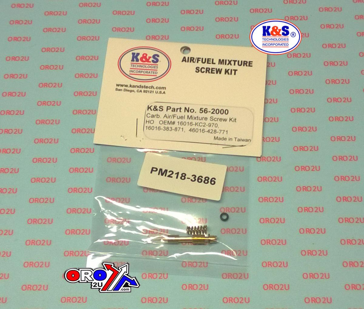 AIR FUEL SCREW KIT HONDA CB XR, 16016-KC2-970, HONDA ROAD 16016-KCY-771, KS 56-2000