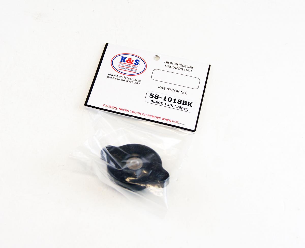 RADIATOR CAP (26 psi) BLACK 58-1018BK
