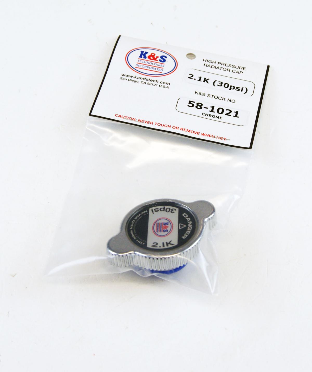 RADIATOR CAP (30 psi) CHROME 58-1021