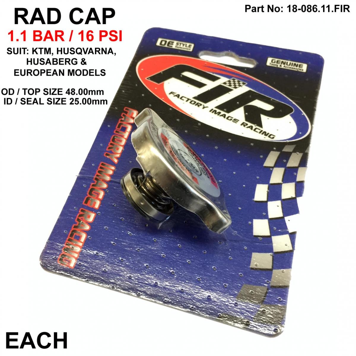 RADIATOR CAP 1.1 [16psi] KTM, XD-10063
