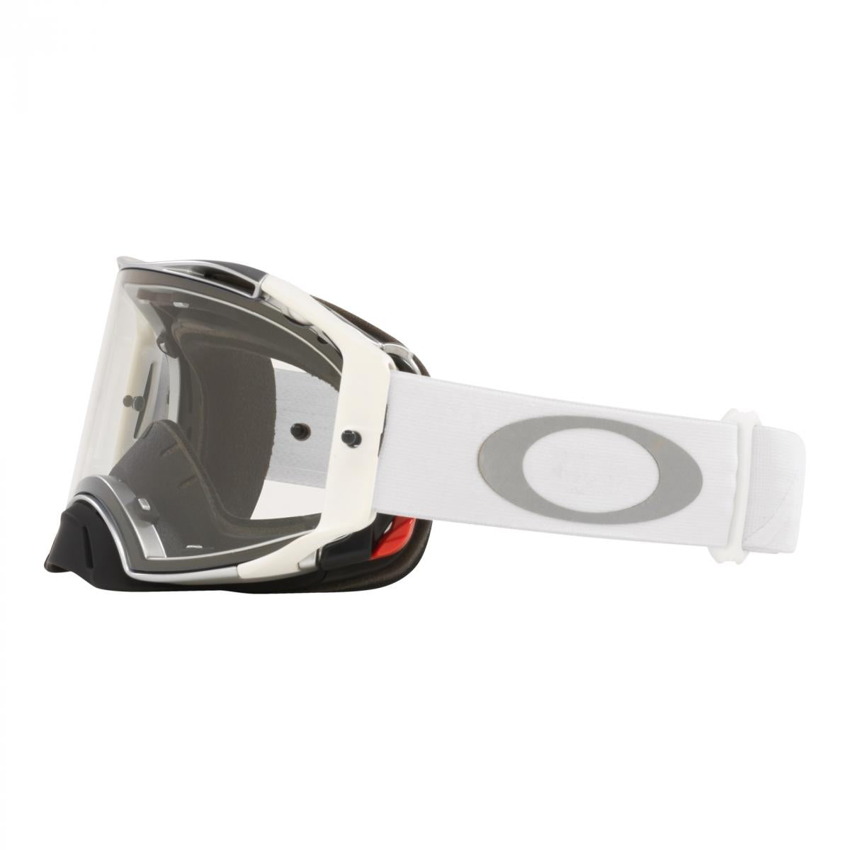 OAKLEY AIRBRAKE MX TUFF BLOCKS WHITE, CLEAR LENS OA OO7046-C4, OA OO7046-C4