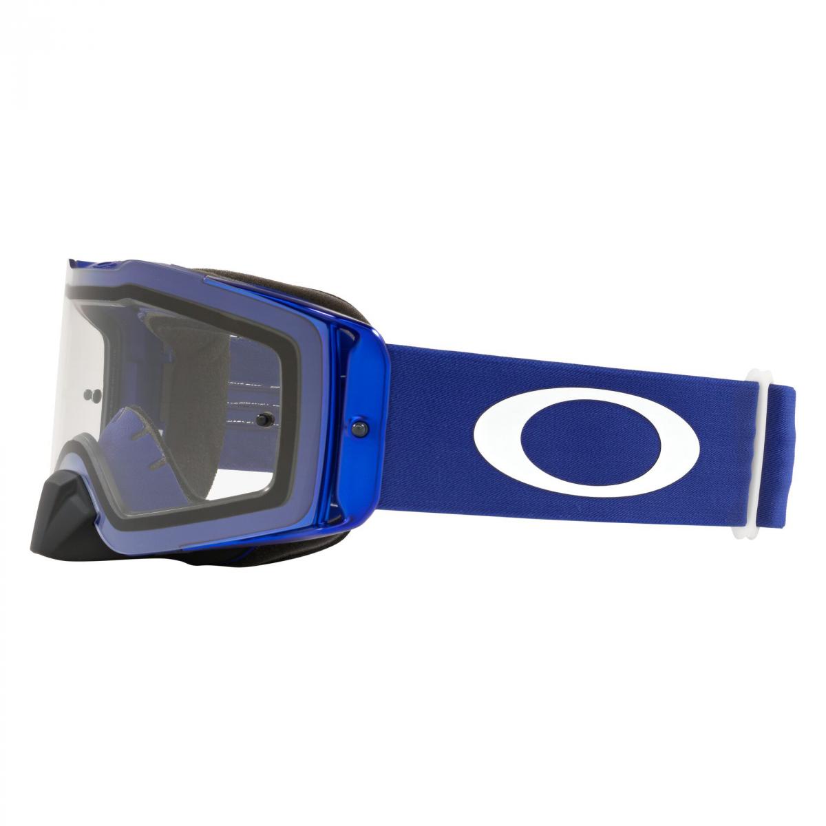 OAKLEY FRONT LINE MX MOTO BLUE, OA OO7087-77 CLEAR LENS, OA OO7087-77