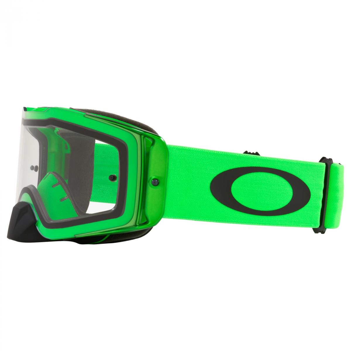 OAKLEY FRONT LINE MX MOTO GREEN, OA OO7087-81 CLEAR LENS, OA OO7087-81