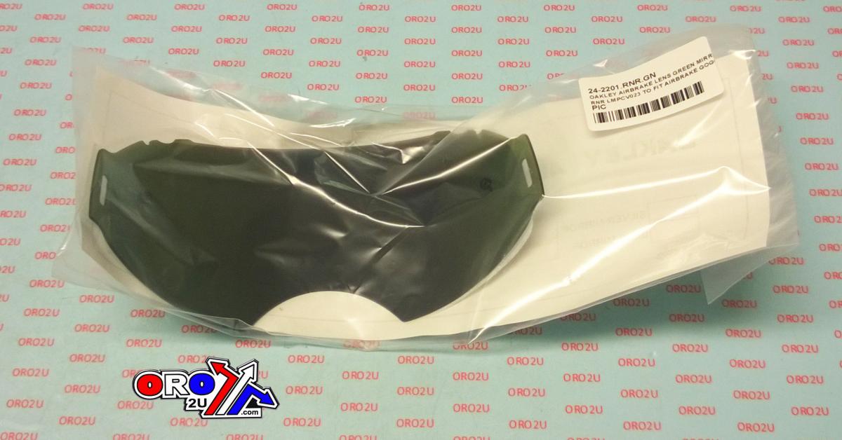 OAKLEY AIRBRAKE LENS GREEN MIRROR, RNR LMPCV023 TO FIT AIRBRAKE GOGGLES, NOT GENUINE OAKLEY
