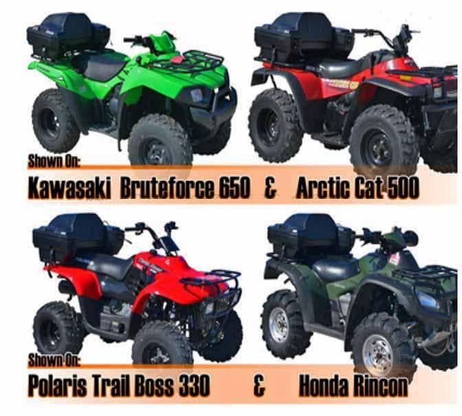 ATV CARGO BOX WITH BACK REST KS8020
