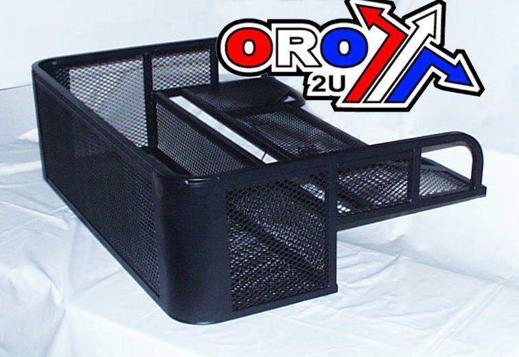ATV STEEL CARGO RACK / WIRE BASKET, REAR DROP 105x73cm, ((fitting kit not included))