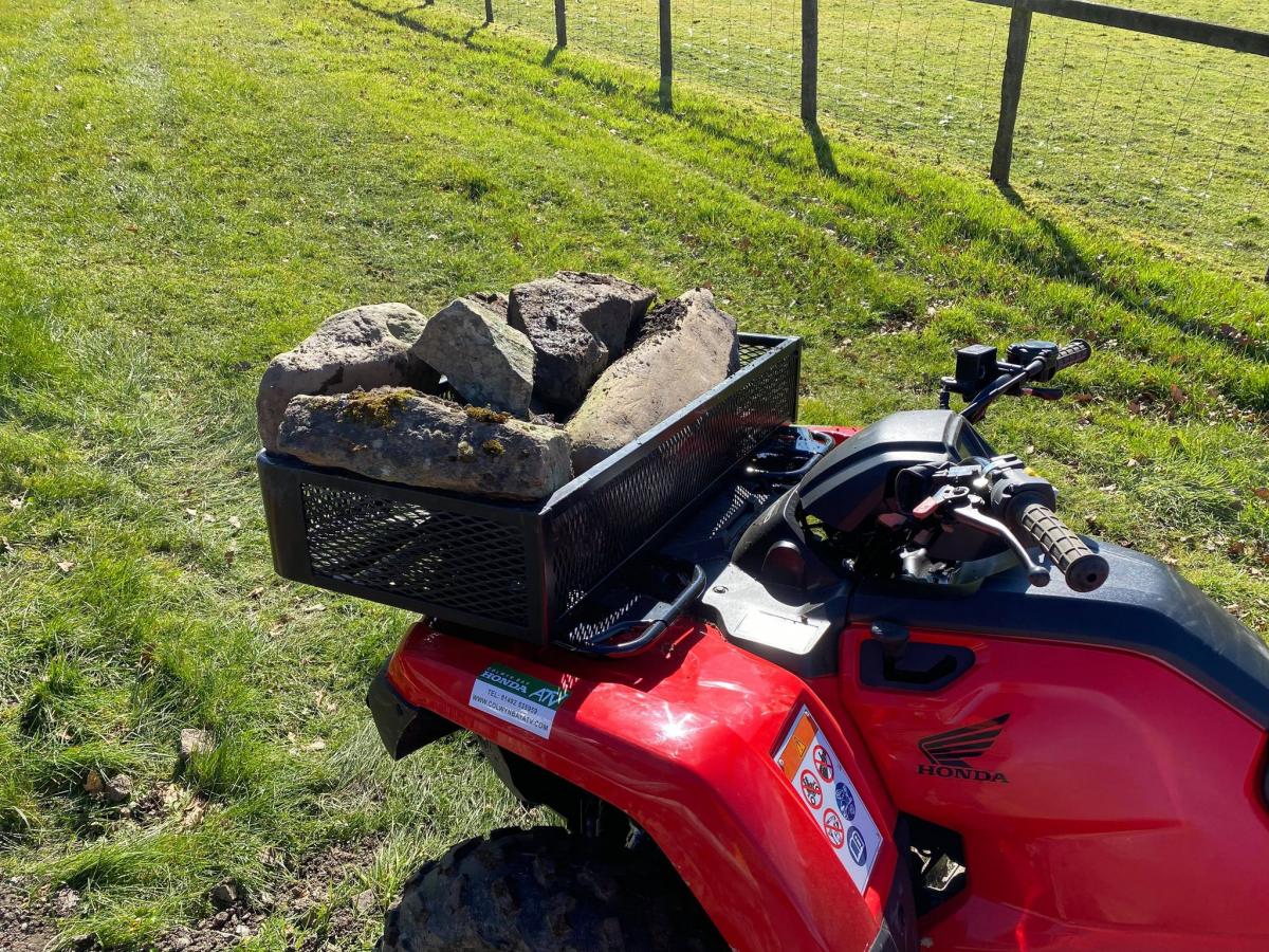 ATV STEEL CARGO RACK / WIRE BASKET, SIZE : 104x70x16.5cm TAG-Z, WITH FITTING KIT