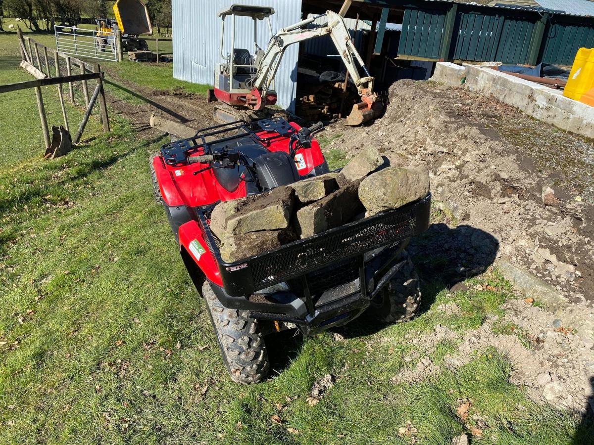 ATV STEEL CARGO RACK / WIRE BASKET, SIZE: 91x44x16cm TAG-Z, WITH FITTING KIT
