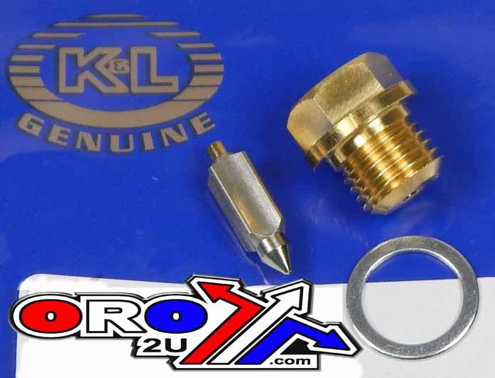 FLOAT VALVE 16030-1001, K&L 18-4741 MIKUNI KH125 KZ650, KL18-4741