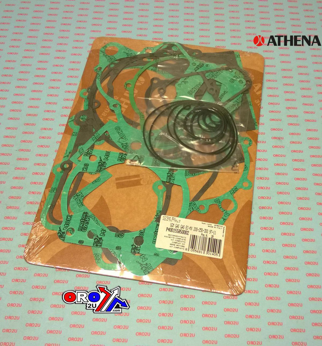 COMPLETE GASKET KIT EC/MX 200/250/300 97-14, ATHENA P400155850002 GAS GAS