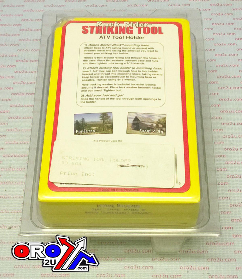 STRIKING TOOL HOLDER, QUAD ATV UTV