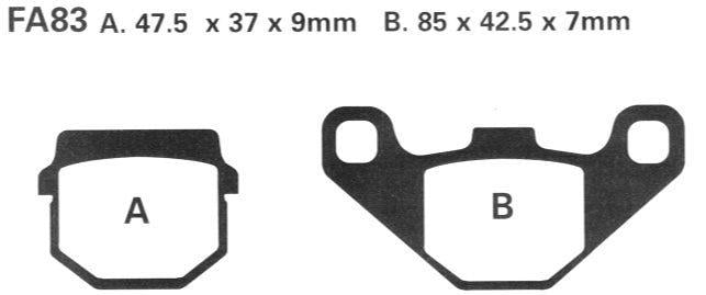 BRAKE PADS SINTERED NITRO, MOTO-MASTER 090121, 39-083