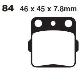 BRAKE PADS STD MOTO-MASTER, SEMI-METALLIC STD 091411
