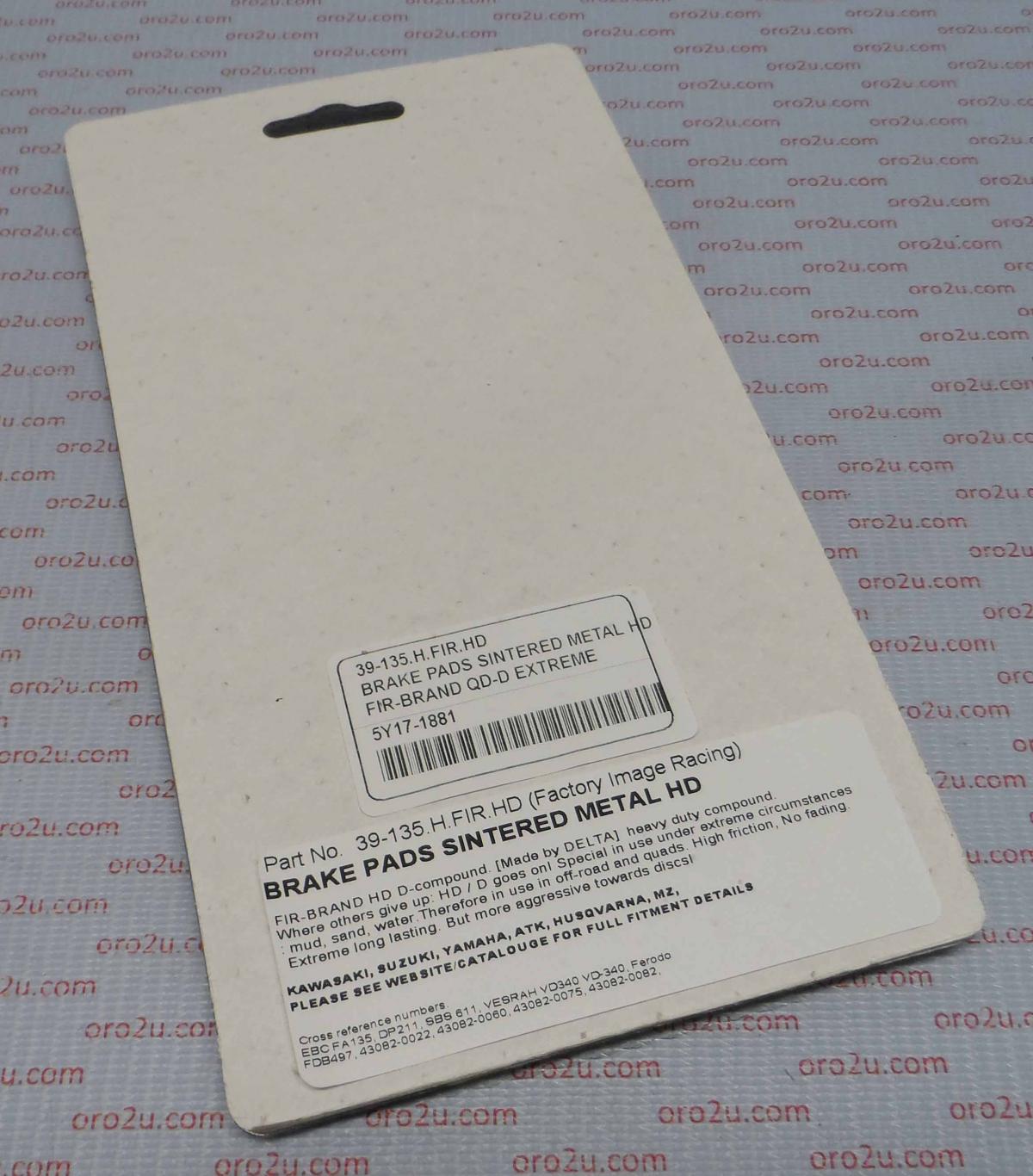 BRAKE PADS SINTERED METAL HD, QD-D EXTREME, DB2200 QD-D