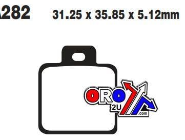 BRAKE PADS SINTERED METAL, EBC FA282R