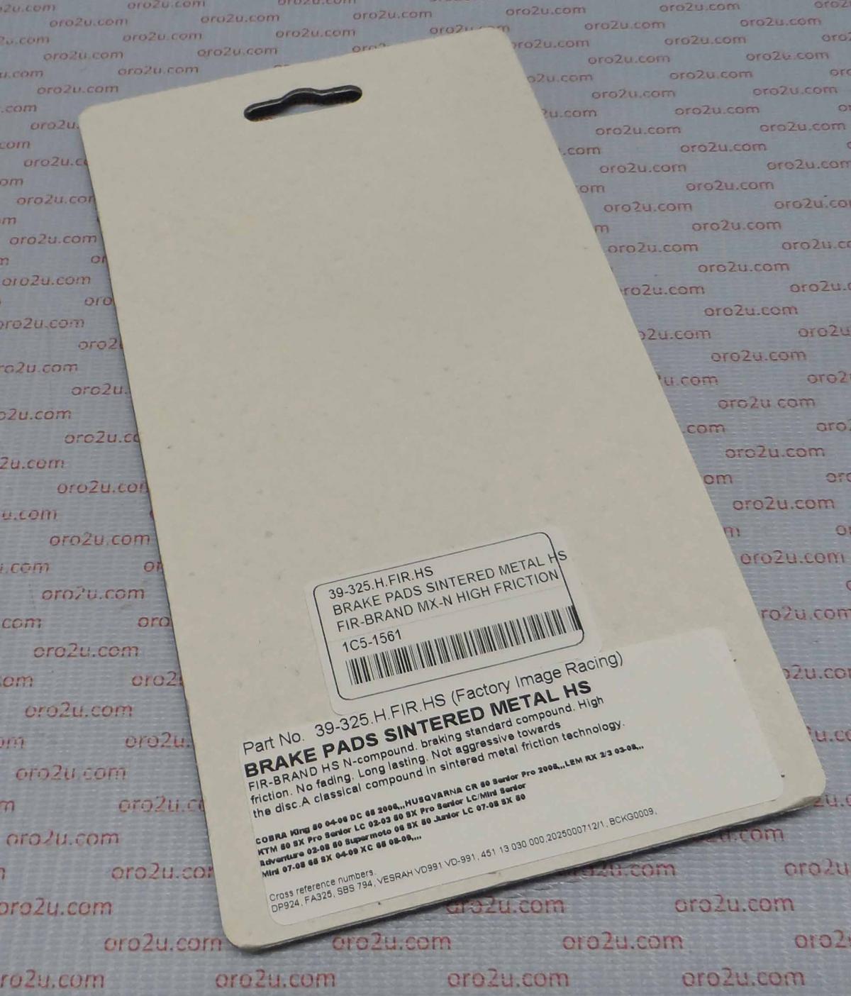 BRAKE PADS SINTERED METAL HS, MX-N HIGH FRICTION, DB2360-N
