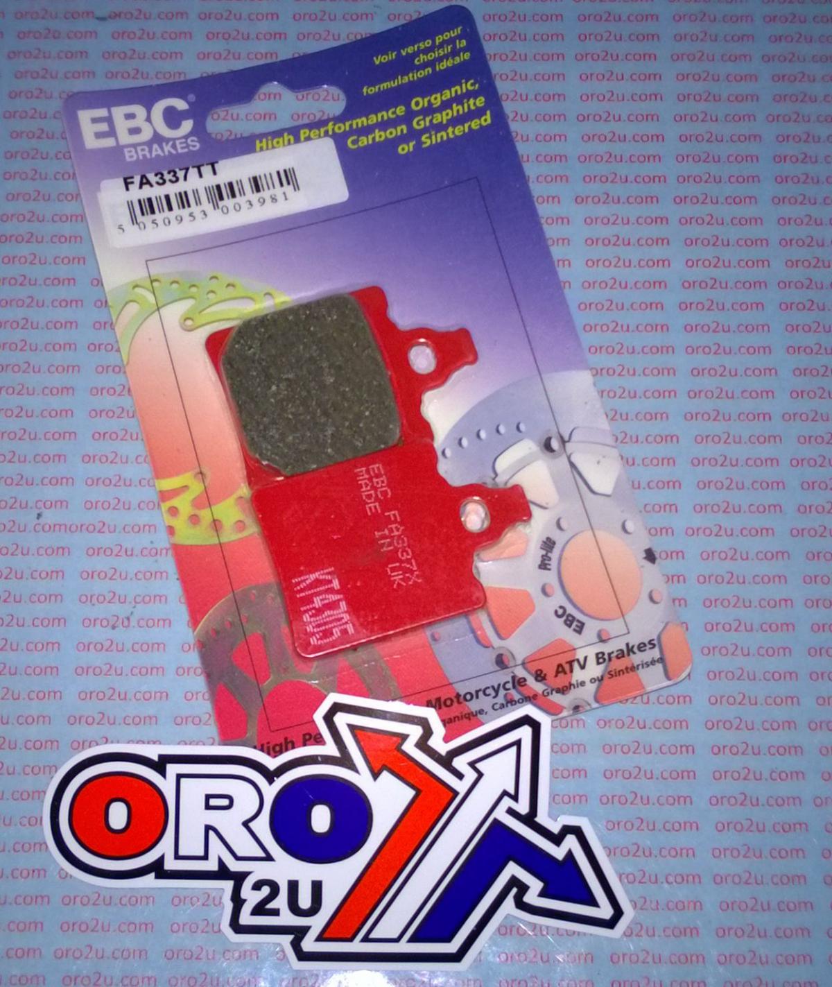 BRAKE PADS STD KEVLAR ORGANIC, EBC FA337TT, BACK KTM 60 SX