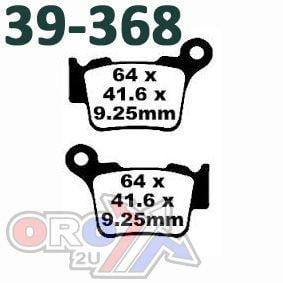 BRAKE PADS SINTERED DP BRAKES, DP935 Premium