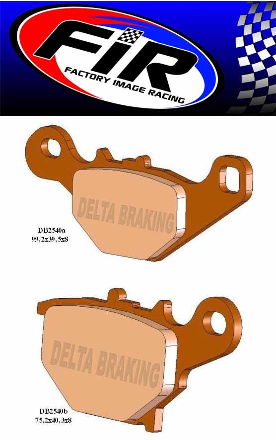 BRAKE PADS SINTERED METAL HS, MX-N HIGH FRICTION, 39-401.H.ORO, DB2540-N