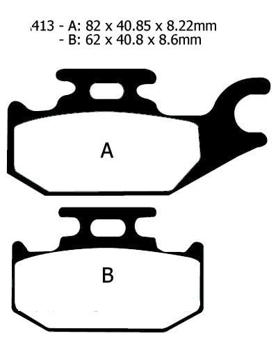 BRAKE PADS SINTERED DP BRAKES, DP920 Premium 41-920.H.DP, 39-413