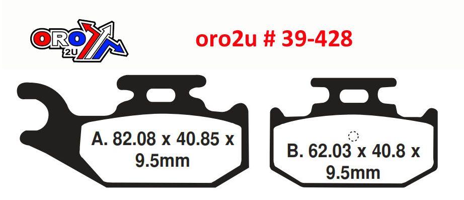 BRAKE PADS DP BRAKES HARD, DP988 Premium Dunlopad DP Sintered, 39-428