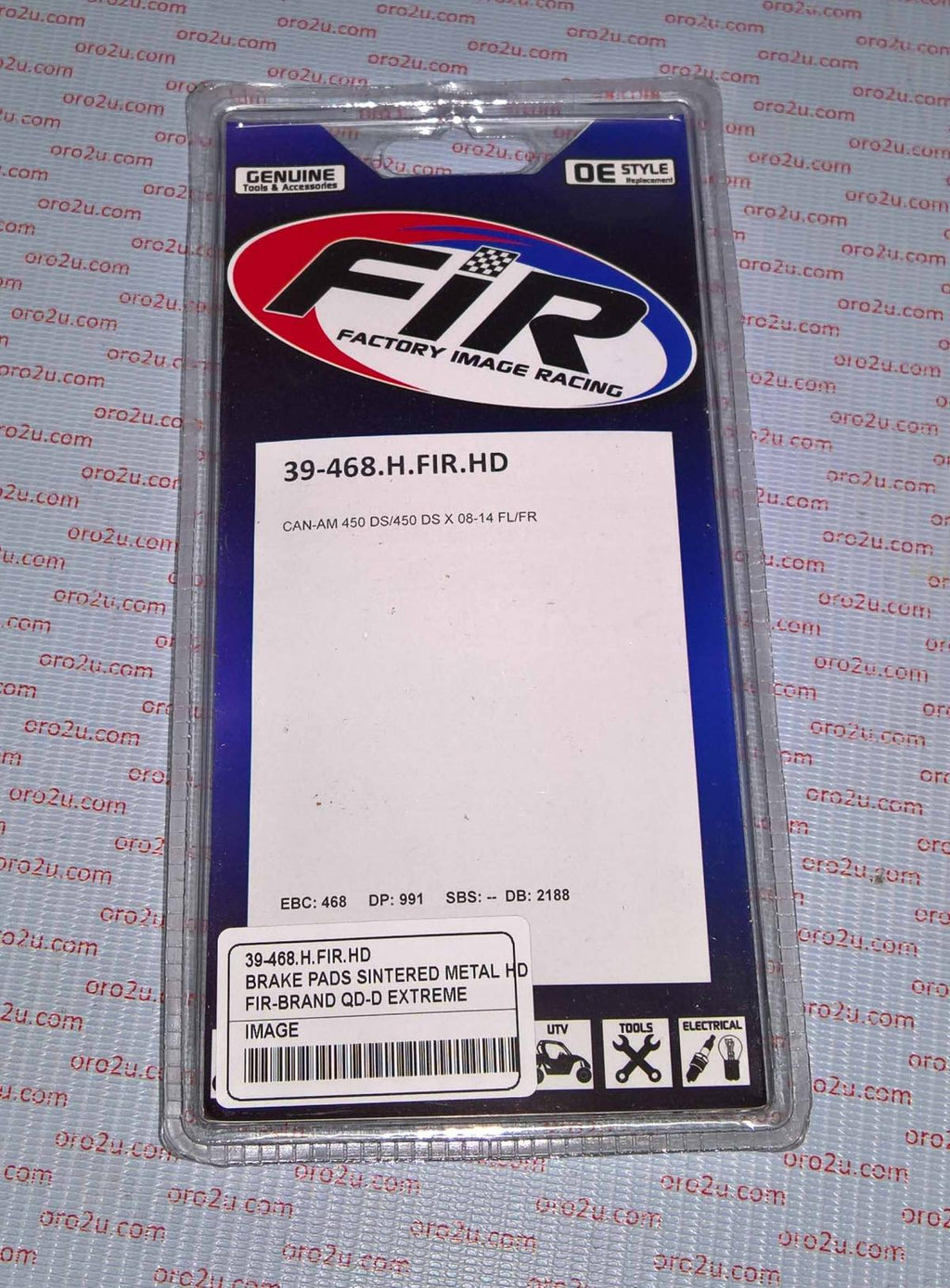 BRAKE PADS SINTERED METAL HD, QD-D EXTREME, DB2188 QD-D, BP255DDDD