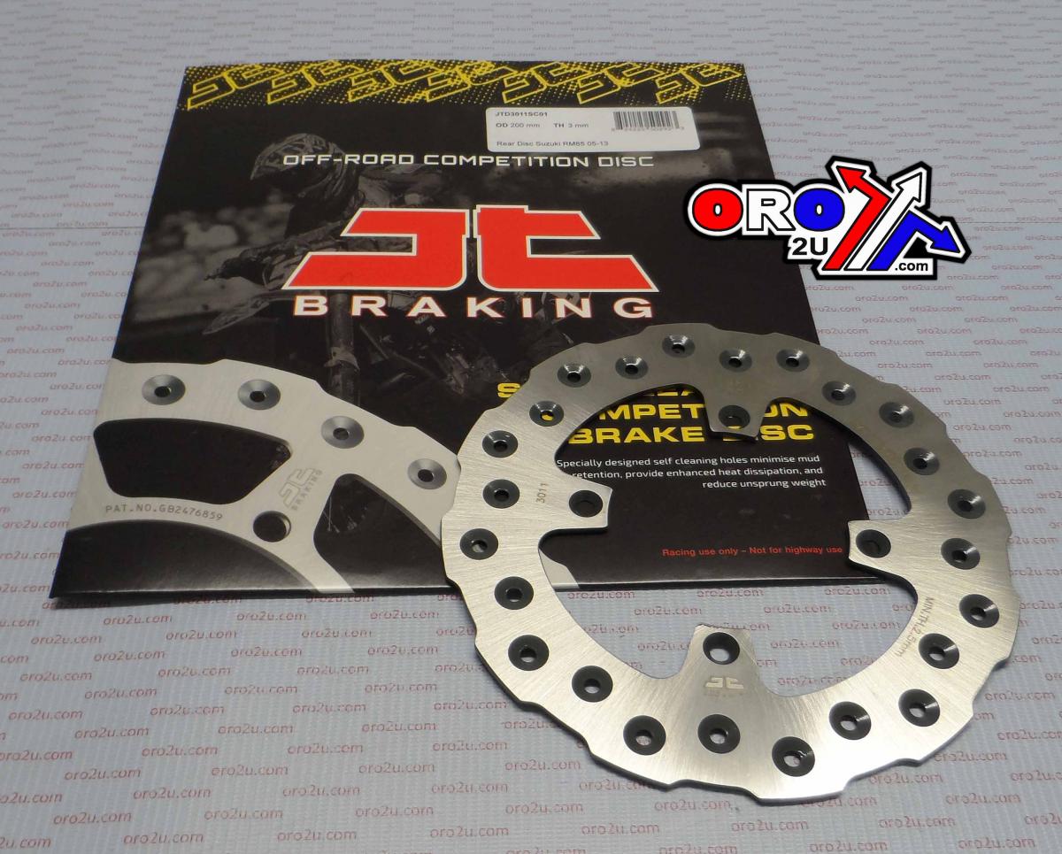 DISC BRAKE REAR RM85 05-16 JT, JTD3011SC01 KAWASAKI, SELF-CLEANING HOLES