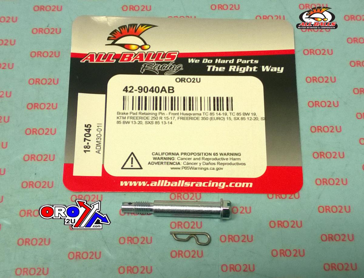 ALLBALLS BRAKE PAD BOLT KIT, ALLBALLS 18-7045 GASGAS/HUSKY/KTM 85/FREERIDE REAR