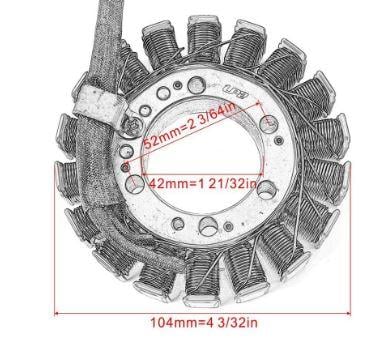 STATOR COIL 2007-2014 KAWASAKI KLE 650 NINJA EX650 ER650 21003-0042