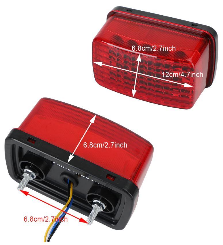 LED REAR LIGHT ASSEMBLY YFZ450 ATV, 8FN-847100-00-00 YFM700 06-12, 5KM-8472C-10-00 5KM-84710-01-00, 44-136.A