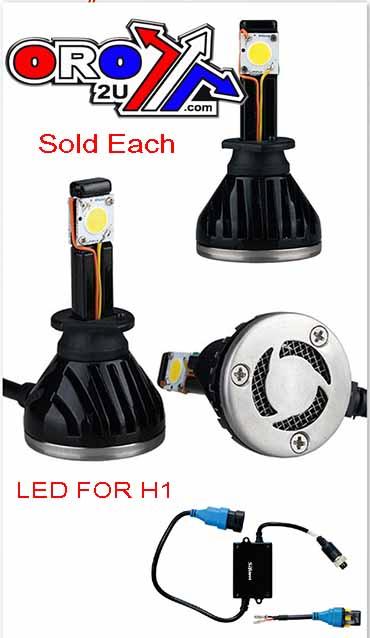 BULB LED H1 12v 24W 1800 Lumens, SOLD EACH, PLA7031