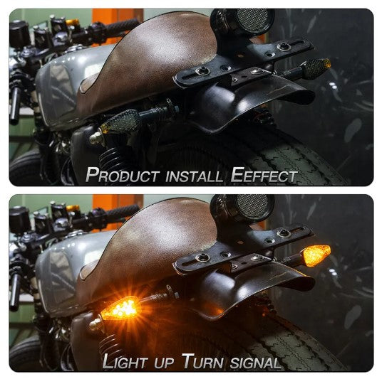 INDICATORS LED SMOKE LENS AMBER LIGHT (Pack of 2) M10 BOLT
